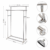 YSB CASA ราวตากผ้าสเเตนเลสบาร์คู่ 50x150x160ซม. รุ่น11-CL-150/2