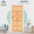 ประตูไม้สน KW-001 รุ่น10ลูกฟัก 80×200 cm. WOOD OUTLET (คลังวัสดุไม้)