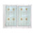 หน้าต่างอลู บล KPA271 ขาว2ช่อง+มุ้ง+เหล็กดัด 122X105ซม.