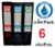RELUX แฟ้มสัน3นิ้ว พลาสติกPP. 326 A4 สีดำ1.5มม. แพ็ค6เล่ม
