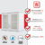 King Platinum ตู้แขวนคู่ รุ่นเซอร์คอน ขนาด 90×67.8×34 ซม.(สีขาว)