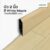 Leowood บัวผนัง PVC ขนาด 2 นิ้ว ขนาด 16 x 50 x 2000 มม. มี 10 สี อุปกรณ์จบงาน(สี White Maple)