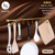 KanNiTie KR01 ราวแขวนสแตนเลสอุปกรณ์ติดผนังในห้องครัว10ตะขอ สีทอง