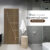 Leowood ประตู UPVC ลายไม้ รุ่น UDoor สี Brownie Oak มี 2 ขนาด ประตูไม้ ประตูภายใน ประตูภายนอก กันน้ำ กันปลวก(3.5x80x200 cm.)