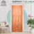 ประตูไม้สยาแดง รุ่นKW-002 WOOD OUTLET 80×200 cm.
