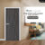 Leowood ประตู UPVC ลายไม้ รุ่น UDoor สี Cinereo Oak มี 2 ขนาด ประตูไม้ ประตูภายใน ประตูภายนอก กันน้ำ กันปลวก(3.5X80X200 cm)