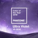 Ultra Violet  ได้การยกย่องให้เป็นสีประจำปี 2018 โดยPantone