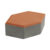 บล็อกปูพื้น จินตนาการ-ศิลาหกเหลี่ยม 6ซม. สีส้ม