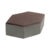 บล็อกปูพื้น จินตนาการ-ศิลาหกเหลี่ยม 6ซม. สีน้ำตาล
