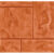 แสตมป์เพฟ ลายเอเธนส์ SCG ส้ม 40x40x3.5ซม.