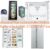 HITACHI ตู้เย็นRS600P2THGS 22คิว SIDEBYSIDE ฟรีTOSHIBAเครื่องซักผ้า6.5KG