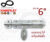 กลอนขวางสเตนเลสแท้ NO.959-6” SS (SUS 304 JAPAN)