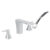 AMERICAN STANDARD A-0600-700 ก๊อกผสมลงอ่างอาบน้ำ พร้อมฝักบัวสายอ่อน รุ่น Nobile