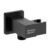 AMERICAN STANDARD A-961-332BK ข้อต่อฝักบัวสายอ่อน พร้อมขอแขวน สี Matte Black