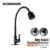 DONMARK ก๊อกซิงค์สีดำสแตนเลส304 บิดงอดได้ 360องศา ปรับน้ำได้2แบบ รุ่นBM-K423