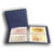 RELUX สมุดใส่ธนบัตร40ฉบับ BN-212 ปกหนังหุ้มฟองน้ำสีน้ำเงิน แถมไส้ 5แผ่น