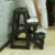 Share Furniture บันไดไม้ยางพารา 3ขั้น รุ่นPace Three สีดาร์ค อีโบนี่