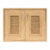 บานซิงค์คู่ CA8060-17 สีบีช 85.5×65.5x10cm.