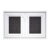 บานซิงค์คู่ใต้เตา CC8050-06 สีขาว 85.5×55.5×10 cm.