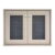 บานซิงค์คู่ CC8060-31 สีแฟบริค บราวน์ 85.5×65.5×10 cm.