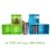 RELUX กล่องไม้เคลือบสีปลอดสารพิษ ทรงLego CD 3ช่อง-2ชิ้น
