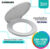 DONMARK ฝารองนั่งสุขภัณฑ์ชักโครก แบบ Soft Close ทรงกลม รุ่นDM-1600