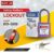 แม่กุญแจนิรภัยพร้อมลูกกุญแจ Safety Padlock BD-G08 สีม่วง