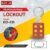 ตัวล็อคร่วมอลูมิเนียม Safety Aluminum Lockout ,Economic Aluminum Lockout Hasp Lock shackle 25mm.(1’’ ) BD-K11