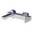 KF-25-720-50 Karat Faucet ก๊อกผสมอ่างอาบน้ำก้านโยกติดผนัง สำหรับฝักบัวสายอ่อน