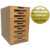 Relux ตู้ลิ้นชักไม้ใส่เอกสารหน้าใส 7ชั้น รุ่นMDF-127B