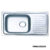 อ่างซิงค์1หลุม(เจาะ2รูก๊อก)สะดือB มีที่พักจาน PM863SD2B