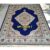 พรมยุโรปไหมเบลเยี่ยม Harmony สไตล์ยุโรปพระราชวัง สีน้ำเงิน1.60×2.30 ม.