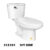 สุขภัณฑ์ 2PC IVY SIDE(SOFT)6L(BOWL+TANK)
