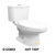 สุขภัณฑ์2PC IVY TOP(SOFT)3/6L(BOWL+TANK)