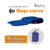 Kaika เบาะนั่งสมาธิยางพารา รุ่นStep-Curve สีกรมท่าผ้ากันน้ำ