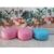 เบาะนั่ง Stool ทรงกระบอก ผ้าแคนวาส (Canvas) 50×20ซม. ลายชมพู-จุดเหลือง