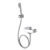 TOTO TX474SK ก๊อกผสมยืนอาบน้ำชนิดติดผนัง+ชุดฝักบัวสายอ่อน