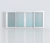 หน้าต่างยูพีวีซีบานเลื่อน4 รุ่นHoffen PRO 240×110ซม. มีมุ้งกันแมลง