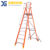 บันไดไฟเบอร์กลาสแพลตฟอร์ม 9 ฟุตมีขาค้ำ XG-152F9