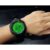 WORLD TIME นาฬิกาข้อมือชาย Sport กันน้ำ 50M หน้าจอสะท้อนแสดงสีเขียว รุ่นWT001MB สีดำ