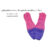 ถุงมือแม่บ้าน ยางPVC สีชมพู ต่อข้อพลาสติกPVC สีม่วง ยาว16นิ้ว