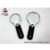 แว่นขยายทูโทน 2 เลนท์ มีไฟ 3 LED ด้ามดำ