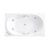 BHW329EL(H) อ่างอาบน้ำวน แบบมีมือจับ สีขาว รุ่น รอยัล โรซานนา HYG.