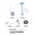 ชุดอุปกรณ์ในหม้อน้ำชักโครก NF-9401 แบบกดด้านหน้า Single Flush (WDI) 1 ระบบ 1 ชุด มี 5 ชิ้น