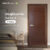 ประตูไม้ series 4 ขนาด 3.5x90x200 ซม. (Walnut)