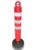 เสาหลักจราจร PE 80cm. ฐานถอดได้