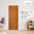Leowwod ประตูไม้ Series 6 ลาย 63 (Brazilian Teak ลาย03 (80))
