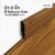 Leowood บัวผนัง PVC ขนาด 2 นิ้ว ขนาด 16 x 50 x 2000 มม. มี 10 สี อุปกรณ์จบงาน(สี Natural Oak)