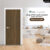 Leowood ประตู UPVC ลายไม้ รุ่น UDoor สี Brownie Oak มี 2 ขนาด ประตูไม้ ประตูภายใน ประตูภายนอก กันน้ำ กันปลวก(3.5x80x200 cm.)