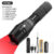 Alonefire E17 ไฟฉาย LED สีแดง กันน้ำ แบตเตอรี่ 18650 สําหรับตั้งแคมป์ ตกปลา